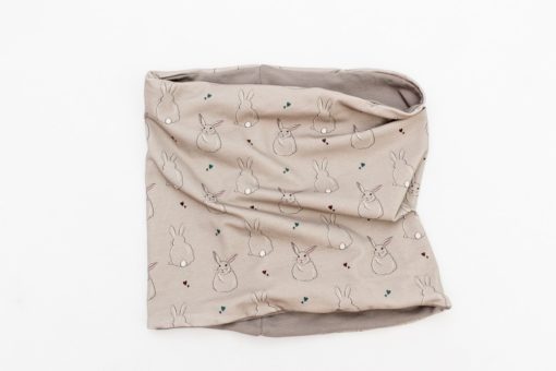 Loopschal Kaninchen Taupe