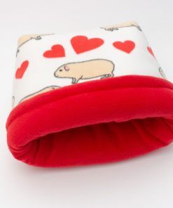 Kuschelsack - Herzschweinchen-Knallrot