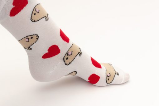 Herzschweinchen Socken