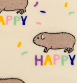 Stoffhimmel für Meerschweinchen Hütte - Happy