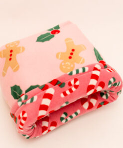 Kuschelsack Rosa Weihnacht-Zuckerstangen