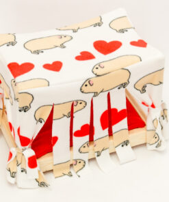 Himmelbett - Herzschweinchen-Knallrot