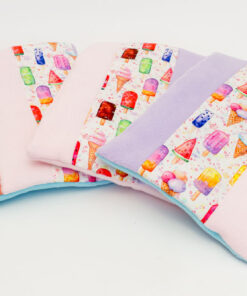 3er Set Eismatratzen mit Babyrosa